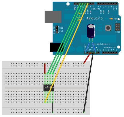 ATTINY85 ISP SCHEME